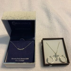 Necklace w/Matching Earrings and Lone Necklace